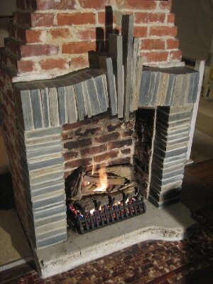 Just the hearth converted to gas